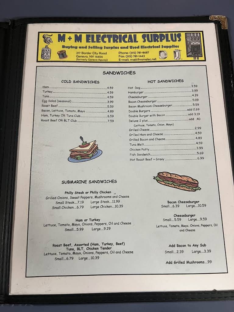 104 Store Menu 1